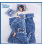 THICK AND DURABLE FOLDABLE DUVET (Cartoon Stitch Travel Blanket and Pillow – 2 in 1 Airplane Blanket Compact with Soft Bag Pillowcase)