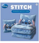 THICK AND DURABLE FOLDABLE DUVET (Cartoon Stitch Travel Blanket and Pillow – 2 in 1 Airplane Blanket Compact with Soft Bag Pillowcase)