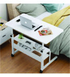 THREE LAYER LAPTOP TABLE TYPE 2 (Office Modern Luxury Movable Standing Table Manual Height Adjustable Study Desk)