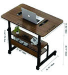 THREE LAYER LAPTOP TABLE TYPE 2 (Office Modern Luxury Movable Standing Table Manual Height Adjustable Study Desk)