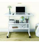THREE LAYER LAPTOP TABLE TYPE 2 (Office Modern Luxury Movable Standing Table Manual Height Adjustable Study Desk)