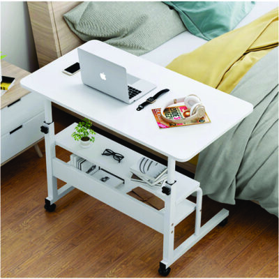 THREE LAYER LAPTOP TABLE TYPE 2 (Office Modern Luxury Movable Standing Table Manual Height Adjustable Study Desk)