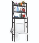 TOILET RACK STAINLESS STEEL (Over The Toilet and Laundry 3 Tier Storage Rack Stainless Steel Shelf Bathroom)