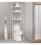TOILET RACK STAINLESS STEEL (Over The Toilet and Laundry 3 Tier Storage Rack Stainless Steel Shelf Bathroom)