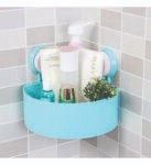 TRIANGLE BATHROOM SHELF (Corner Shelf Bathroom Kitchen Rack Self Adhesive Shower Caddy Plastic)