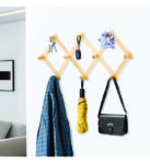 WOODEN HANGER (Wooden Wall Hooks Expandable Coat Racks Hat Hangers)