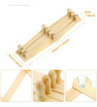 WOODEN HANGER (Wooden Wall Hooks Expandable Coat Racks Hat Hangers)