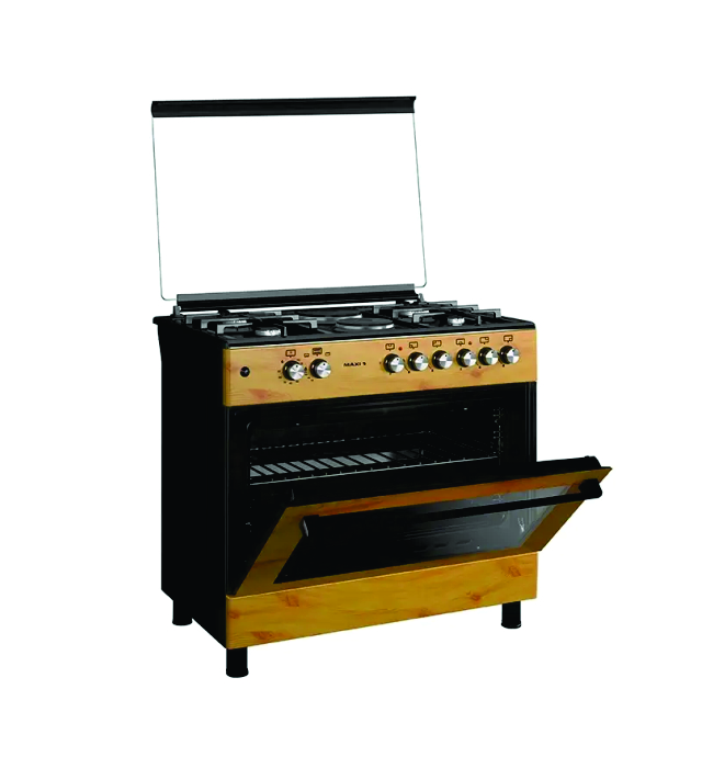 Maxi 4 Burner & Electric Heater Stading Gas Cooker 60cm X 90cm (MAXI 60 90 (4+2) WOOD)