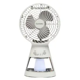 Century 8 INCHES RECHARGEABLE FAN With LED Light