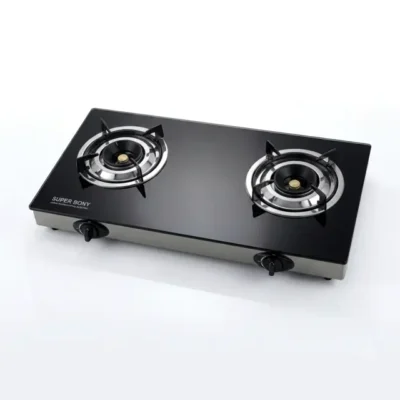 2 Hob Burner Glass Table Cooker