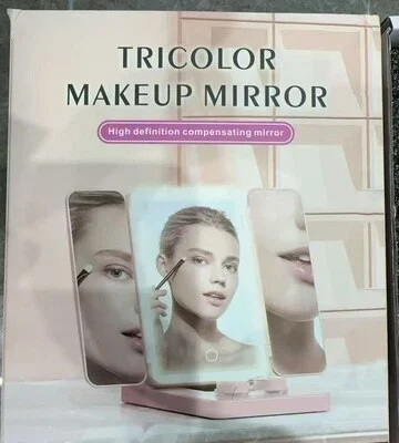 Tricolor make up mirror with LED light