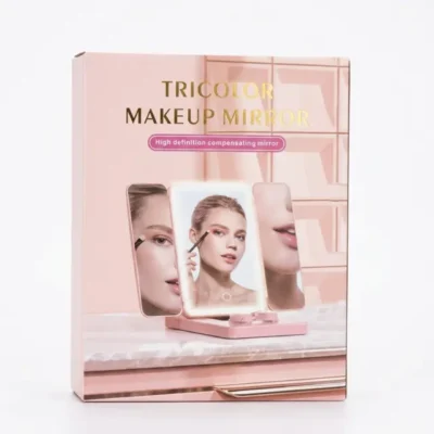 Tricolor make up mirror with LED light