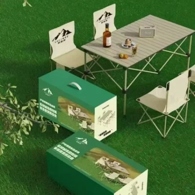 Foldable Outdor Table With Four Chairs