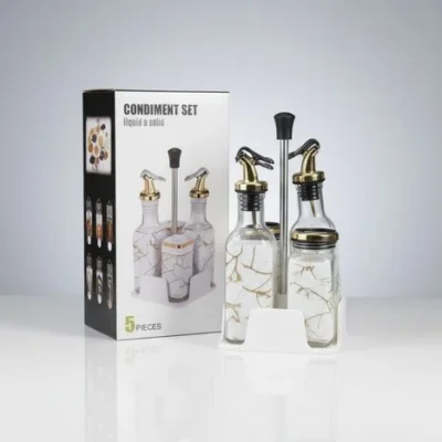 Liquid and Solid Spice oil condiment set
