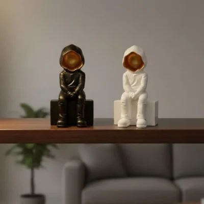 Sitting Silence Observers Decor
