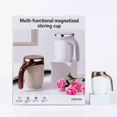 Multi-functional magnetized stirring cup