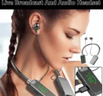 Wireless neckband earphone with digital display