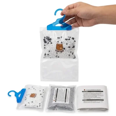 Hanging wardrobe dehumidifier
