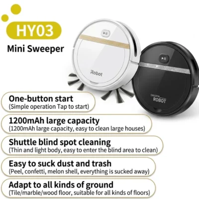 Robotic sweeper and mop