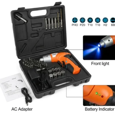 45 pieces cordless screwdriver